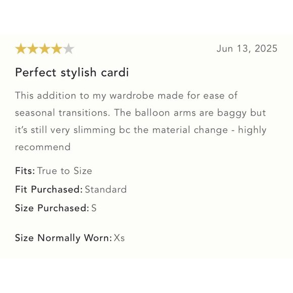 NWT Size XS - Anthropologie Balloon-Sleeve Twofer Cable-Knit Cardigan Sweater - Picture 11 of 16